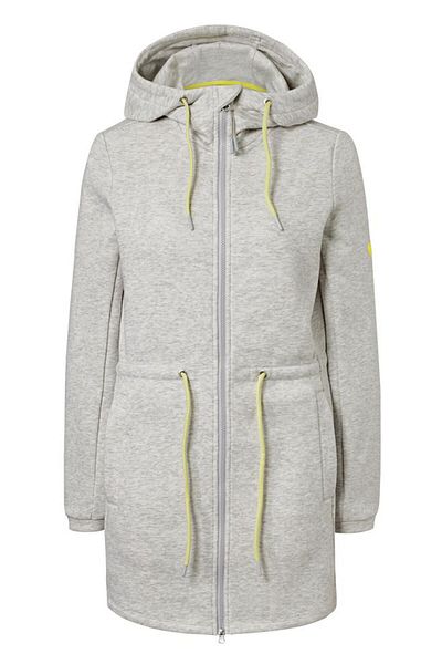 Tchibo Women Hooded Heather Long Sleeve Sweatshirts, Light Grey