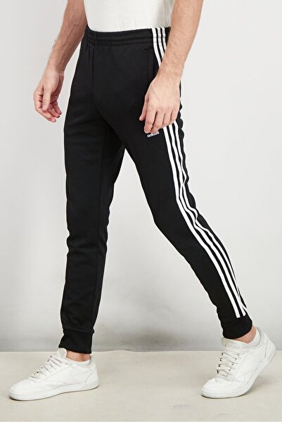 Adidas Originals Men Sportswear Fit Training Track Pants, Black and White