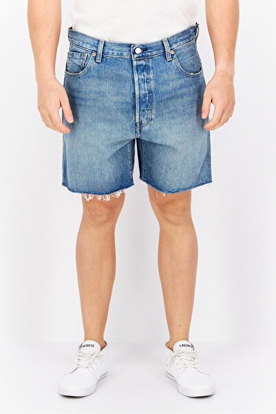 Levi's شورت جينز مغسول بقصّة عادية للرجال، أزرق