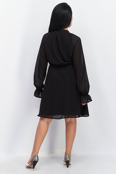 NA-KD Women Plain Midi Dress, Black