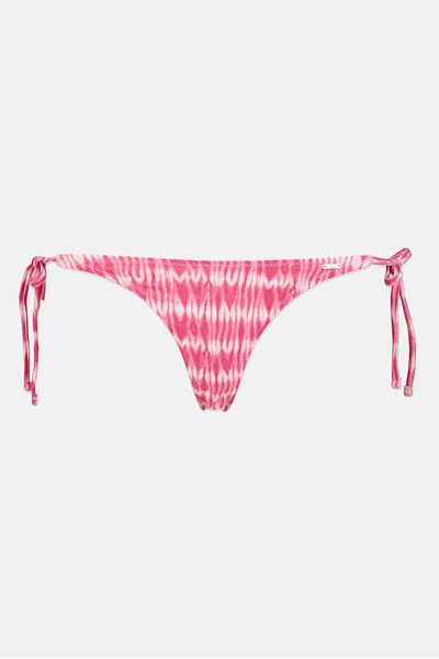 Pepe Jeans Women Allover Print Bikini Bottom, Pink Combo