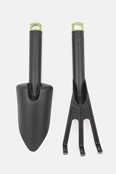 Tchibo 2 Piece Garden Tool Set, Black