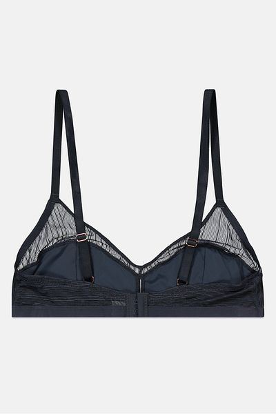 Etam Women Non Padded Lace Bra, Slate Grey