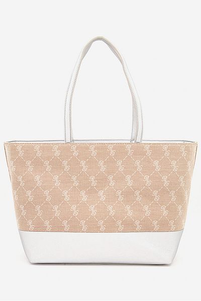 Blumarine Women Diane Shopping Bag 28 H x 33 L x 16 W cm, Silver