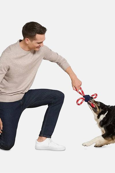 Tchibo Play Rope For Dog, Navy and Red