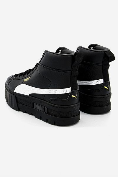 Puma Women Mayze Mid Lace Up Shoes, Black