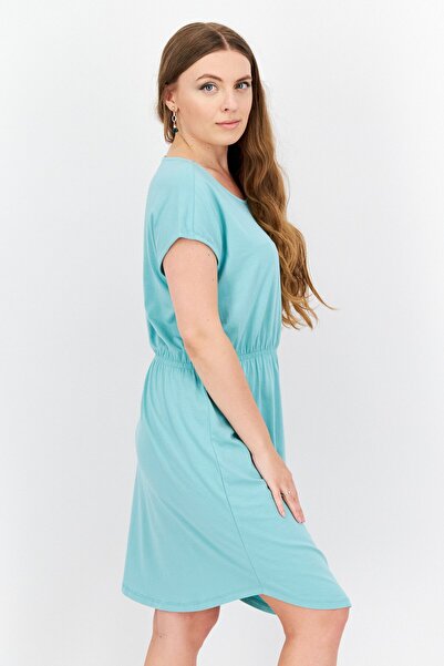 Tchibo Women Plain Midi Dress, Sage