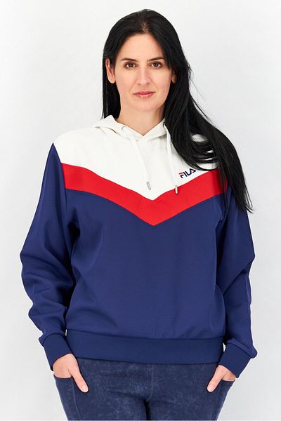 Fila Women Sportswear Fit Long Sleeve Bosa Cropped Hoody, Medieval Blue