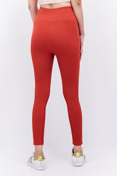 Etam Women Regular Fit Textured Pants, Orange