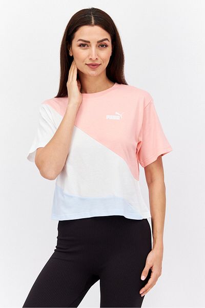 Puma Women Sportswear Fit Training Top, Pink Combo