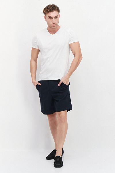 Perry Ellis شورت رجالي أساسي سادة بطول 9 بوصات، أزرق داكن