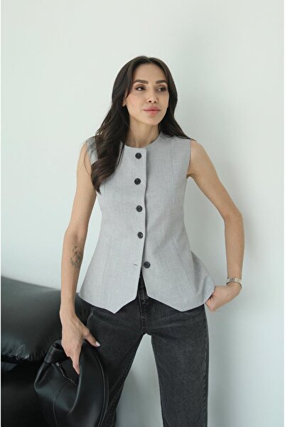Havoş Ανοιχτό γκρι γιλέκο Carine