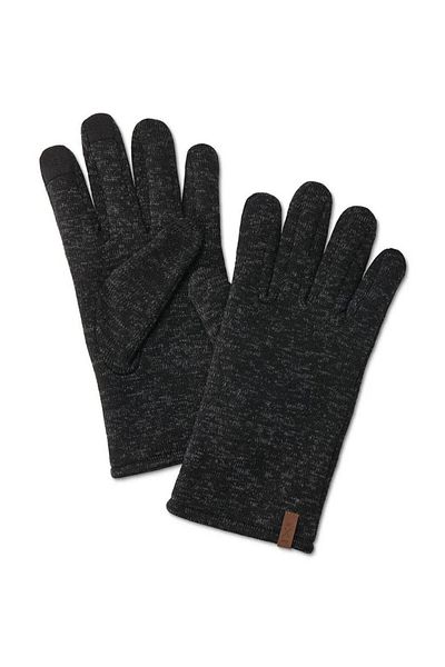 Tchibo Men Knitted Fleece Gloves, Dark Grey