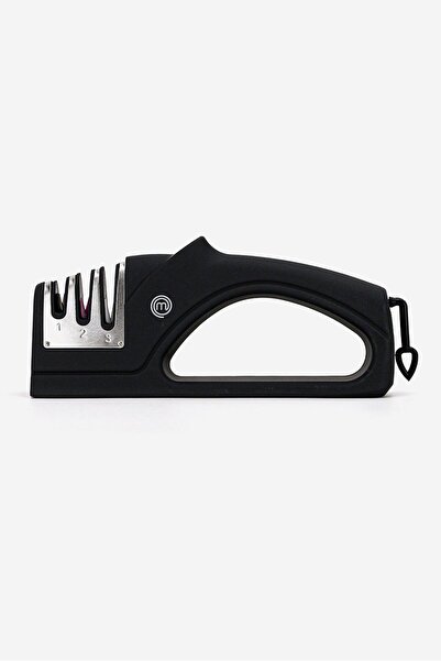Masterchef 3,in,1 Knife Sharpener, Black and Silver