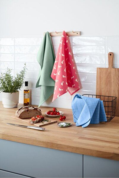 Tchibo 3 Pieces Dish Towels, Blue