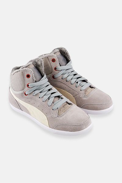 Puma Women Glyde Court Fur Outdoor Shoes, Grey