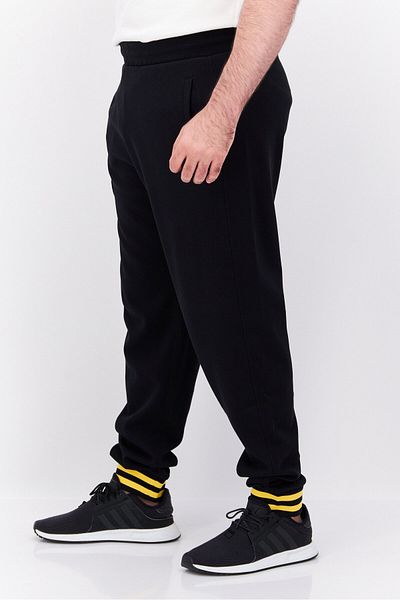 Esprit Men Regular Fit Embroidered Sweatpants, Black