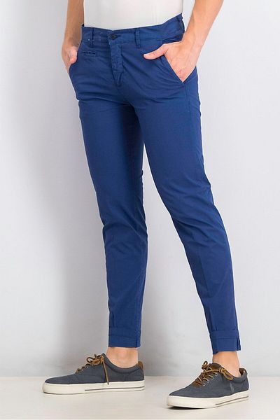 Liu Jo Men Slim Chino Pants, Denim Blue