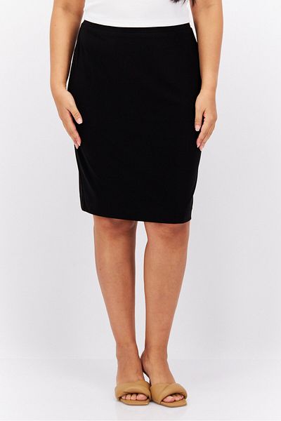 Calvin Klein Women Solid Mini Skirts, Black