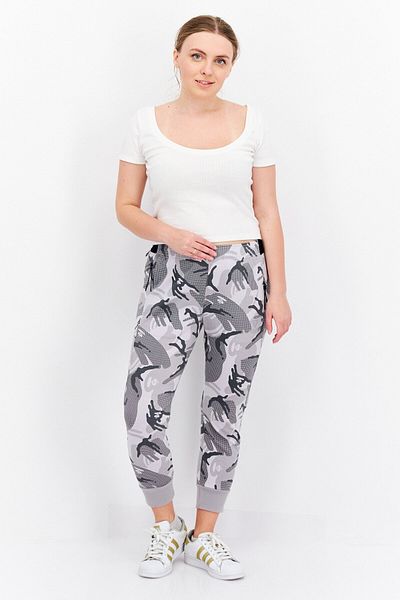 Aape By A Bathing Ape Women Camouflage Side Pocket Sweatpants, Grey Combo