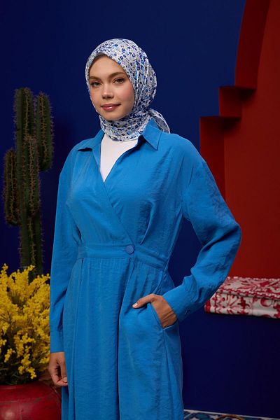 İpekhan Marrakech Collection Μαλακό Φουλάρι Navy Blue 1193-02