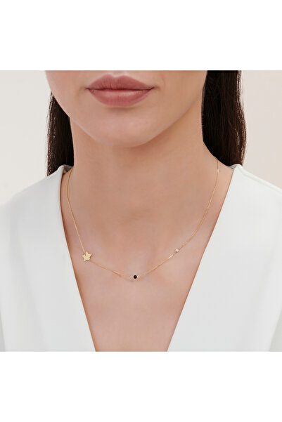 Altınbaş Pırlanta Spinel Taşlı Yıldız Kolye