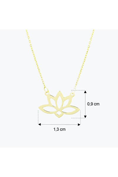 Altınbaş Altın Lotus Kolye