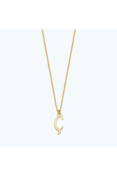 Altınbaş Altın Ç Harfi Kolye