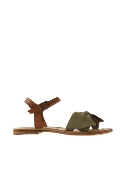 Bueno Shoes Sandale de damă - piele kaki maro, model 01wu3424