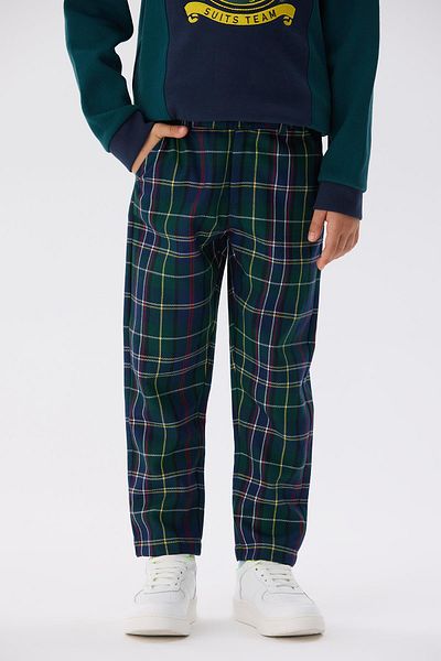 Nebbati Bg Store Boy's Plaid Pants