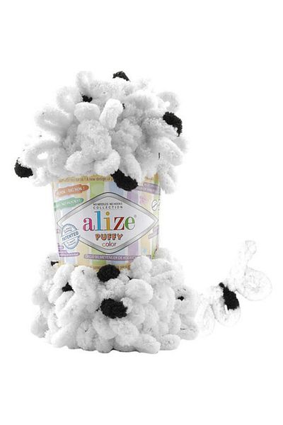 Alize 6450 Μοντέλο Beşiktaş Fan Puffy Πολύχρωμο 5 Τεμάχια