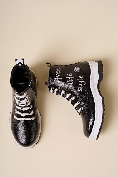 Genel Markalar Termo Taban Siyah Rugan Çocuk Bot