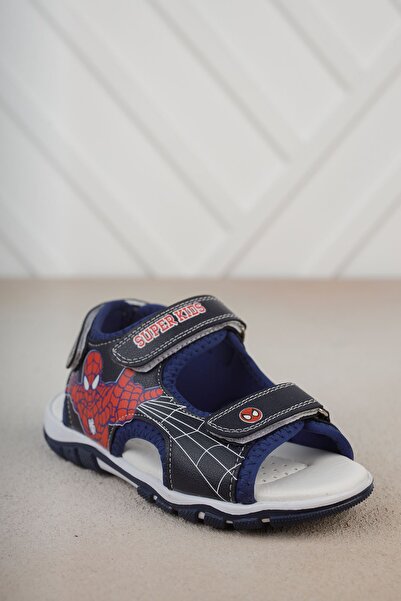 Genel Markalar Burnu Açık Örümcek Adam Çocuk Sandalet