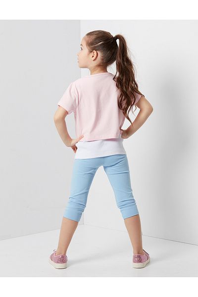 Denokids Life Is Fun T-Shirt-Strumpfhosen-Set für Mädchen