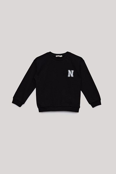 Nebbati Basic Bg Store Boy's Black Sweatshirt