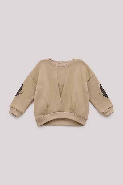GB Baby Bg Store Baby Girl Beige Sweatshirt