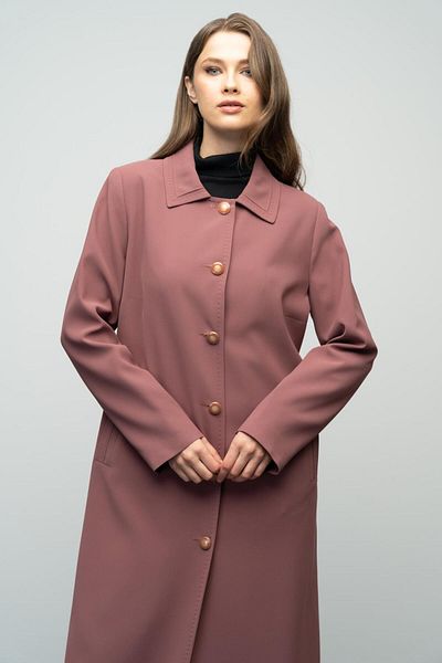 Olcay Guler cămașă de mărime mare Pardesiu căptușit cu detaliu Punto - ROSE DRY 6615