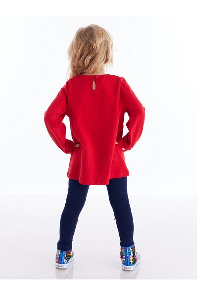 Denokids Teddybären-Tunika-Strumpfhosen-Set für Mädchen