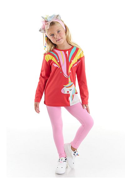 Denokids Unicorn Power Girl's Tunic Tights Set