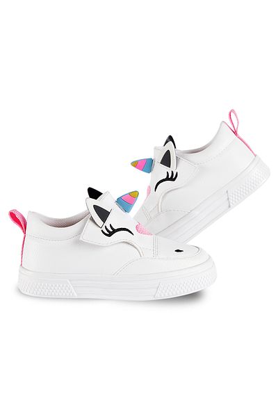 Denokids Weiße Einhorn-Turnschuhe für Mädchen
