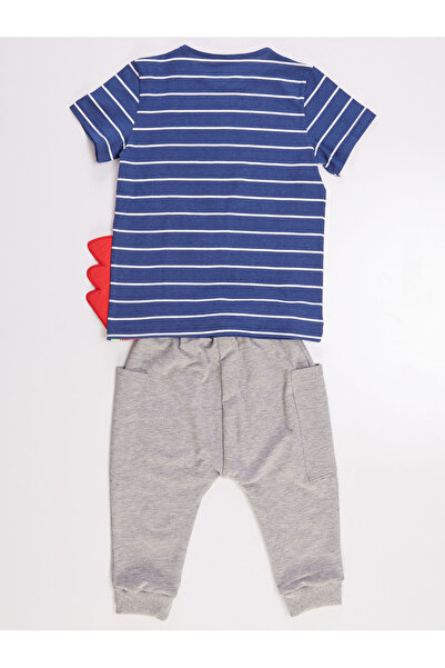 Denokids Sailor Dino Boy's T-shirt Capri Shorts Set