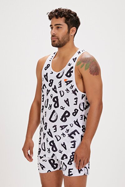Bad Bear Bling white men's singlet