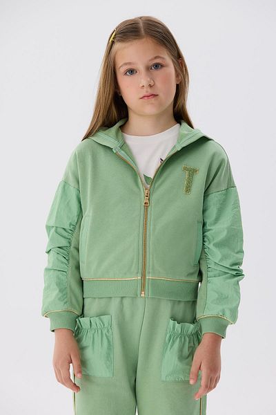 Tyess BG Store Topuri de trening verde pentru fete