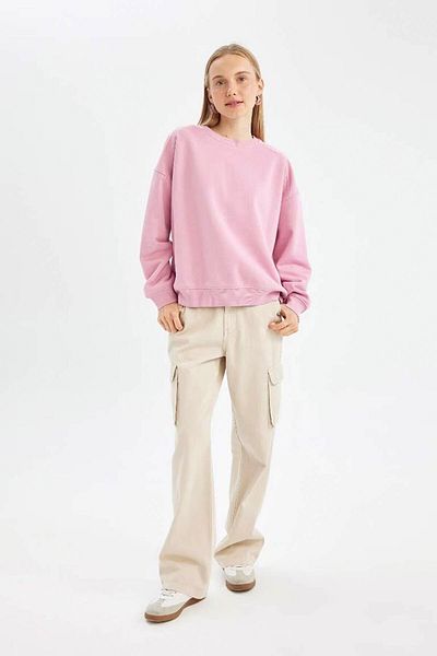 DeFacto Pink Women's Sweatshirt - A4177Ax/Pn450