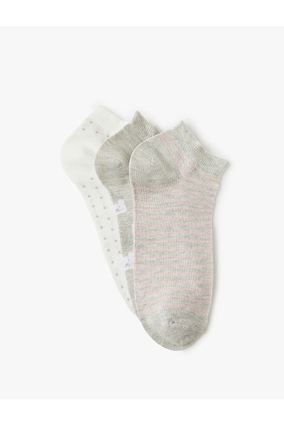 Koton Set de 3 șosete cu buline - Multicolor