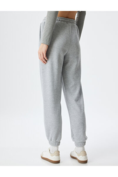 Koton KTN - Jogger Eşofman Altı Nervürlü Cepli Beli Bağlamalı