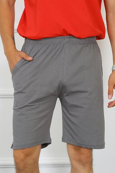 Akbeniz Pantaloni scurți din bumbac afumat pentru bărbați 27484