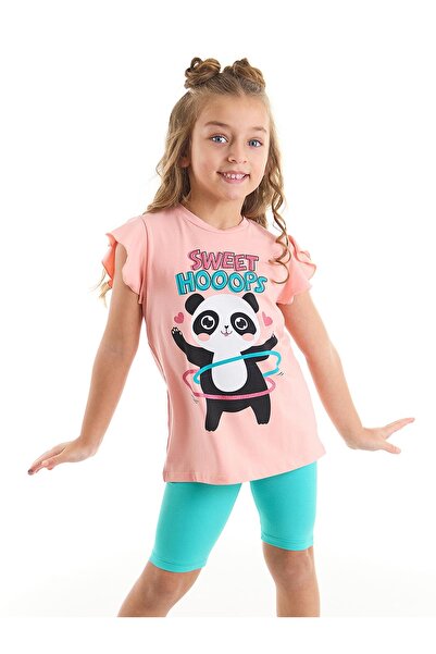 Denokids طقم لباس ضيق تي شيرت للفتيات من Hulahop Panda