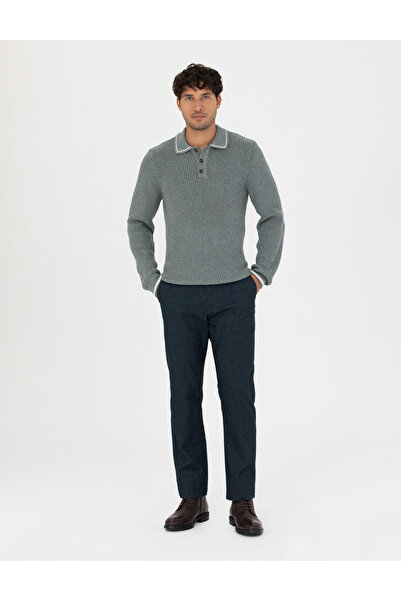 Pierre Cardin Lacivert Regular Fit Kanvas Pantolon 50278474-VR033