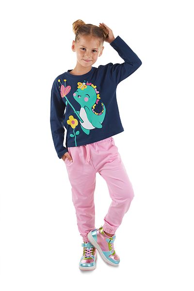 Denokids Süßes Dino T-Shirt und Jogginghose SET für Mädchen